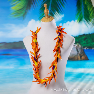 Handmade Artificial Bird of Paradise Neck Leis